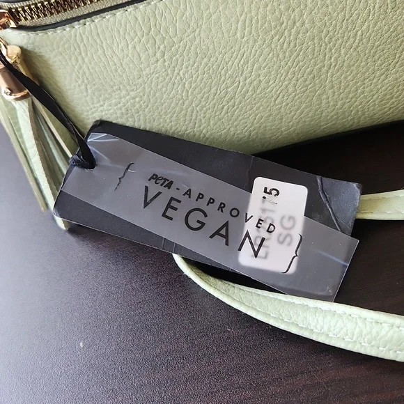 Deluxity Los Angeles, Vegan Green Purse, New - Picture 3 of 11